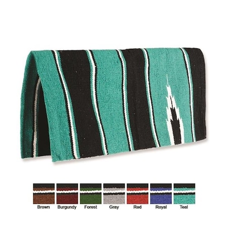 Jacks Jacks 2707-BU Acrylic Cotton Navajo Blanket; Burgundy 2707-BU